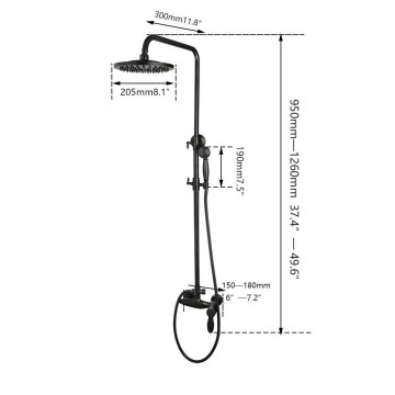 Details olie bronzen douche