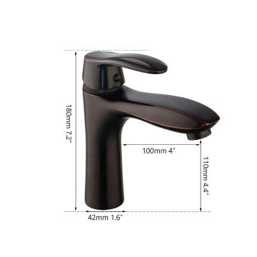 Details olie bronzen kraan