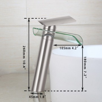 Details waterval mengkraan geborsteld nikkel