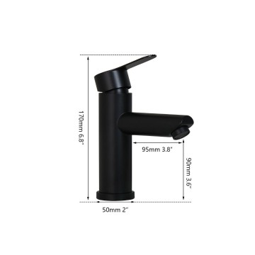 Details zwarte mengkraan 0