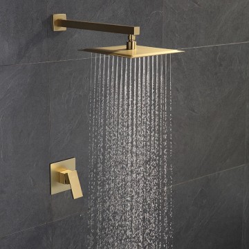 Douche combinatie gebrosteld goud