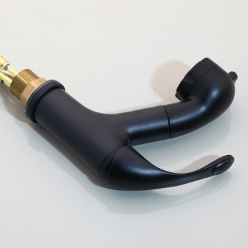 Douche kraan wastafel zwart