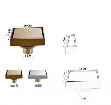 Douche putje brons 1