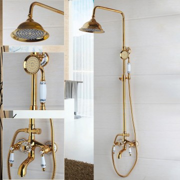 Douche set goud
