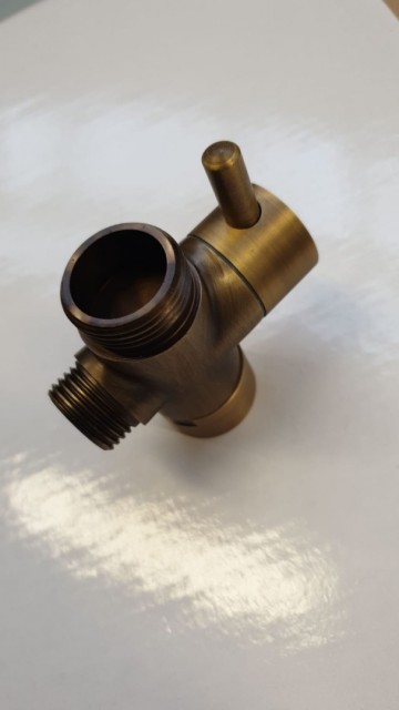 Douche set kraantje bronzen uitvoering