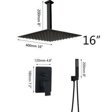 Douche set plafond versie