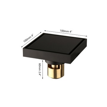 Doucheafvoer zwart 0