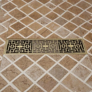 Douchedrain onder aansluiting