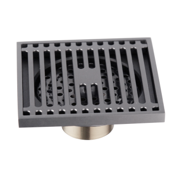 Doucheput met rooster gun metal uitvoering