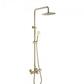 Doucheset met badkraan functie mat goud
