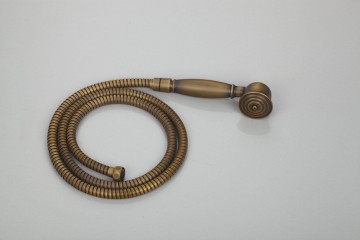 Nostalgische brons doucheset (opbouw) en douchekop 20 CM incl. retro handdouche