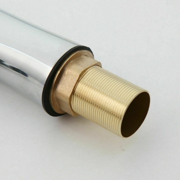 Draadbuis chroom kraan met elleboog bediening