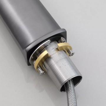 Draadbuis gun metal keukenkraan