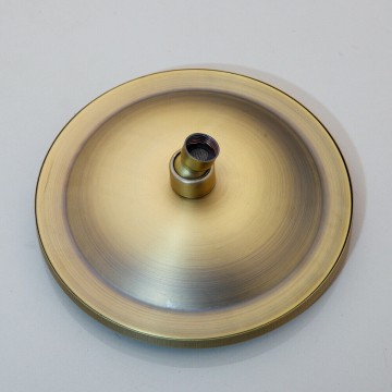 Draaibare en kantelbare douchekop brons