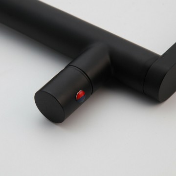 Draaiknop zwarte mengkraan