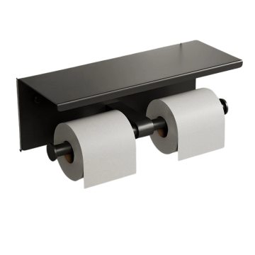 Dubbele gun metal wc rol houder