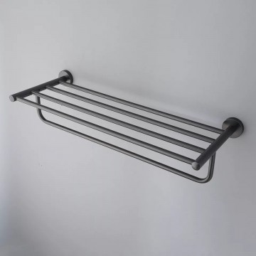 Elegant gun metal handdoekrek