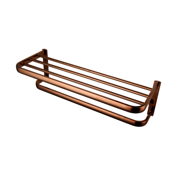 Elegant rose gouden handdoekrek