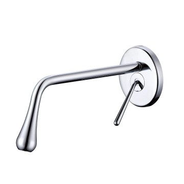 Elegante chroom muurkraan