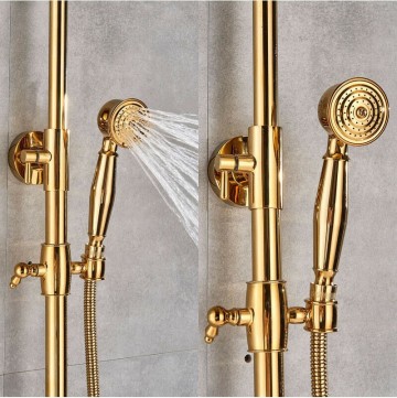 Elegante gouden handdouche