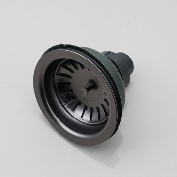 Elegante gun metal gootsteen afvoer