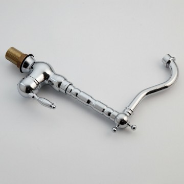 Elegante landelijke chroom mengkraan