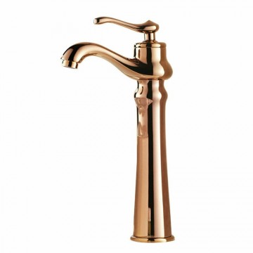 Elegante rose gouden wastafelkraan