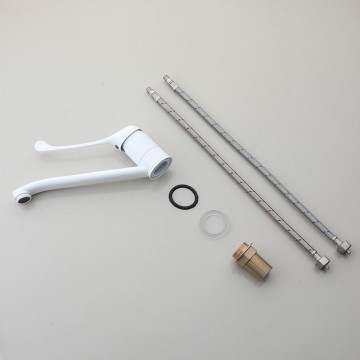 Elleboog medische mengkraan wit 4