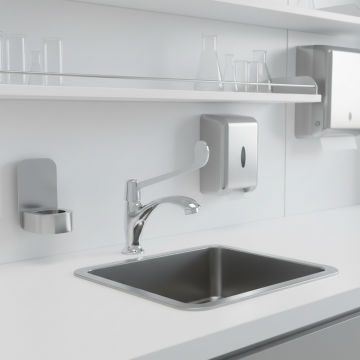 Elleboogkraan koud model chroom medische kraan 1