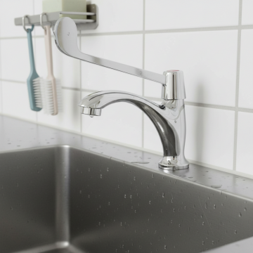 Elleboogkraan koud model chroom medische kraan 3