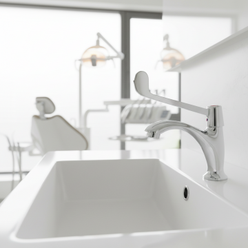 Elleboogkraan koud model chroom medische kraan 4
