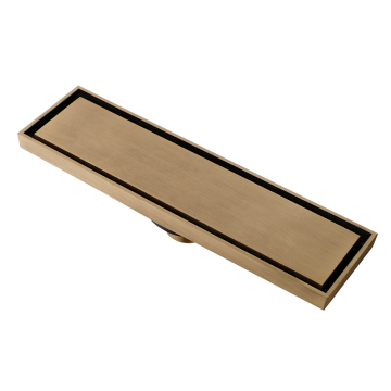 Fraaie bronskleurige douchegoot