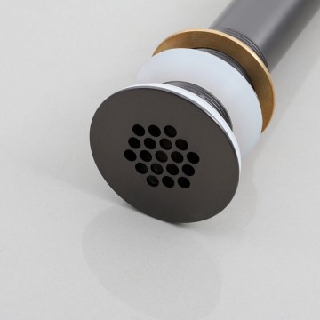 Fraaie gun metal afvoer zonder overloop