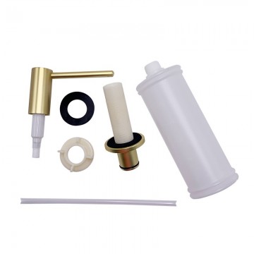 Geborsteld gouden inbouw zeeppomp 350 ml 5