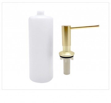 Geborsteld gouden inbouw zeeppomp 350 ml 7