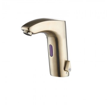 Geborsteld gouden sensomatica sensorkraan warm koud 1