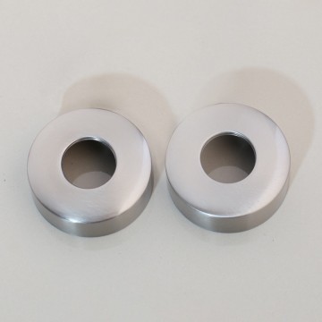 Geborsteld nikkel badkraan rozetten