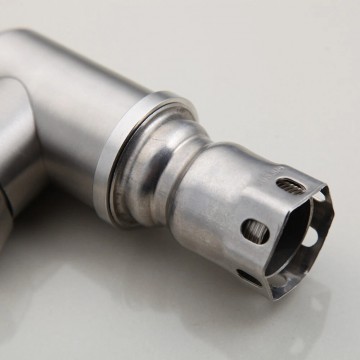 Geborsteld nikkel keukenkraan draaibaar moer