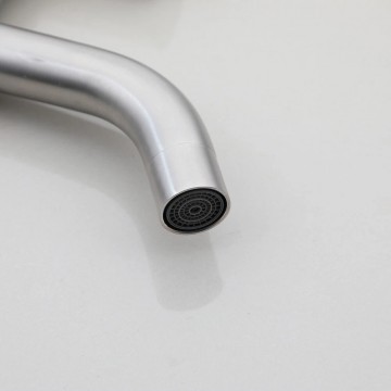 Geborsteld nikkel minimalistische uitvoering regendouche v10