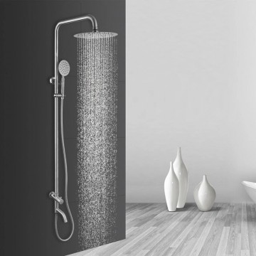 Geborsteld nikkel minimalistische uitvoering regendouche