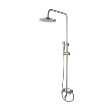 Geborsteld nikkel opbouw regendouche