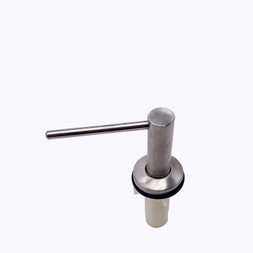 Geborsteld nikkel rvs look zeeppomp inbouw 4