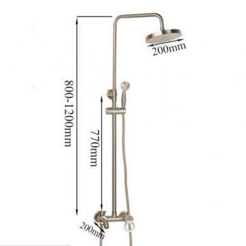 Geborsteld nikkel set