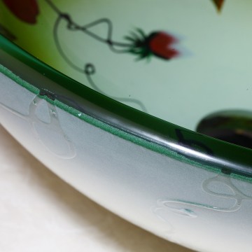 Gehard glazen waskom rand