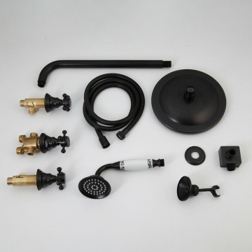 Gehele olie bronzen inbouw set