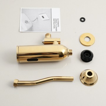 Gehele set goudkleurige sensor urinoir