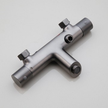 Gm21 gun metal thermostatische badkraan met handdouche