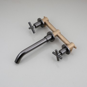 Gm42 moderne gun metal inbouw kraan