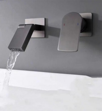 Gm50 gun metal inbouwkraan met draaibare uitloop