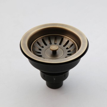 Gootsteenplug bronskleurig